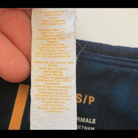 Lucy Blue and Black Leggings Size Small - Picture 5 of 8